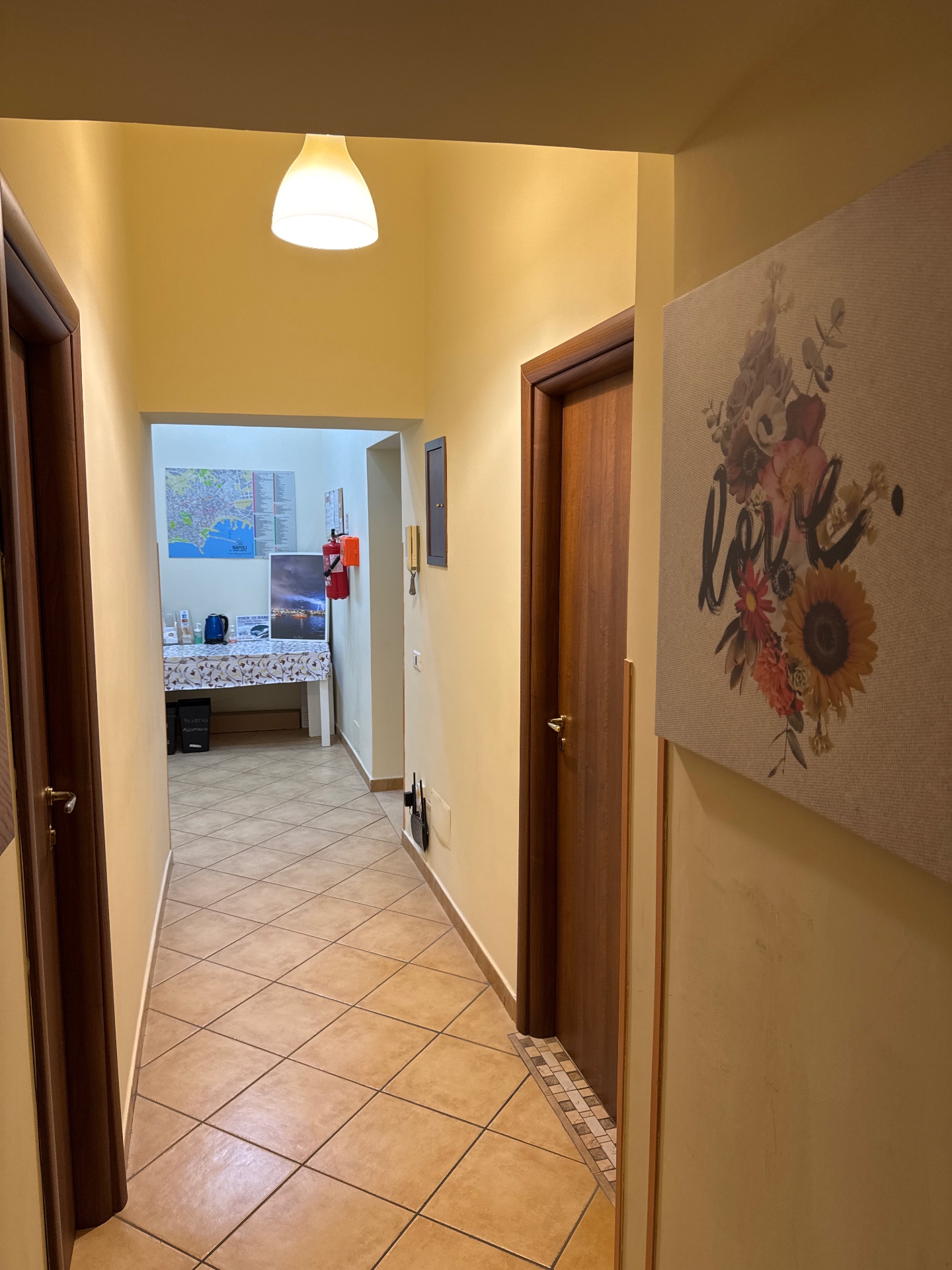 Corridoio interno del B&B Il Gobbetto